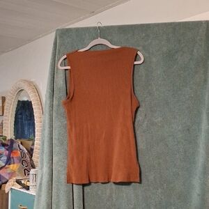 Old Navy Sleeveless Ribbed Tan Top